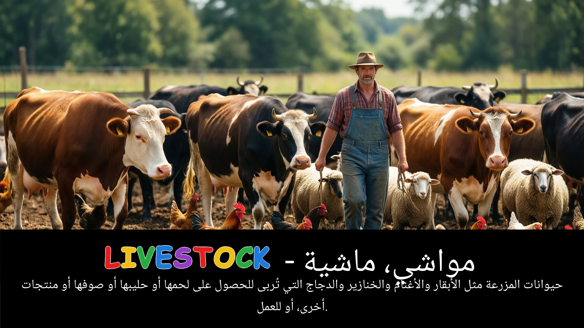Arabic Illustration for livestock
